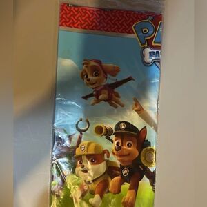 PAW PATROL PLASTIC TABLE COVER ~ Birthday Party Supplies Decorations Tablecloth